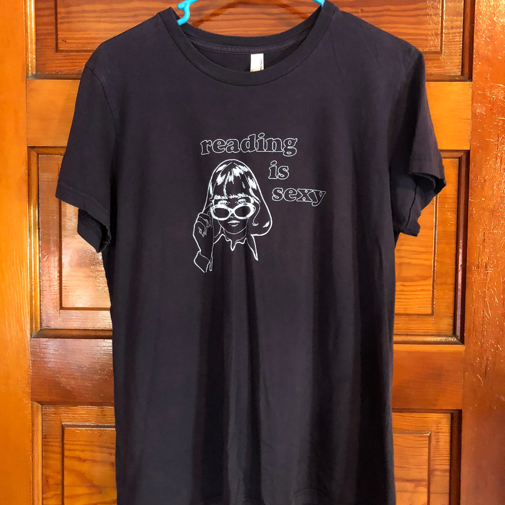 Reading Is Sexy Tri-Blend Blue Women's T-Shirt